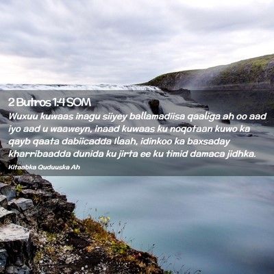 Picture 02 - 2 Butros 1:4 SOM - Wuxuu kuwaas inagu siiyey ballamadiisa qaaliga ah - Bible Verse Picture