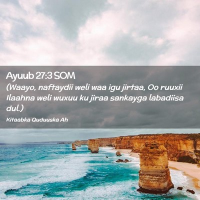 Picture 02 - Ayuub 27:3 SOM - (Waayo, naftaydii weli waa igu jirtaa, Oo ruuxii - Bible Verse Picture