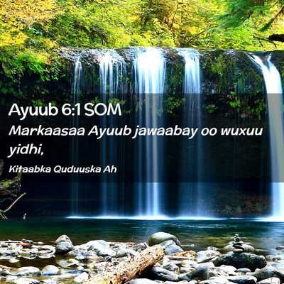 Picture 02 - Ayuub 6:1 SOM - Markaasaa Ayuub jawaabay oo wuxuu - Bible Verse Picture