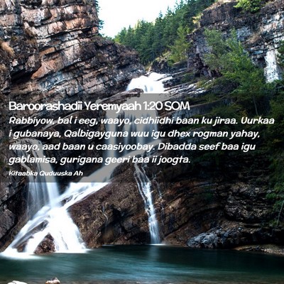 Picture 02 - Baroorashadii Yeremyaah 1:20 SOM - Rabbiyow, bal i eeg, waayo, cidhiidhi baan ku - Bible Verse Picture