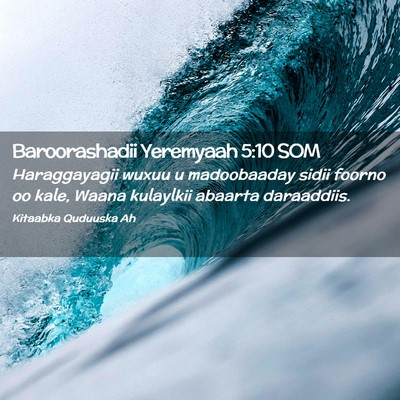 Picture 02 - Baroorashadii Yeremyaah 5:10 SOM - Haraggayagii wuxuu u madoobaaday sidii foorno oo - Bible Verse Picture