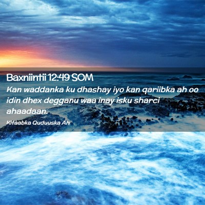Picture 02 - Baxniintii 12:49 SOM - Kan waddanka ku dhashay iyo kan qariibka ah oo - Bible Verse Picture