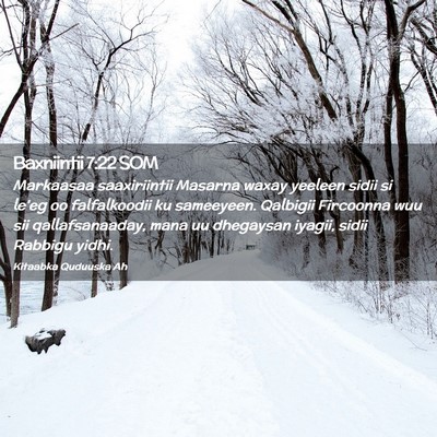 Picture 02 - Baxniintii 7:22 SOM - Markaasaa saaxiriintii Masarna waxay yeeleen - Bible Verse Picture