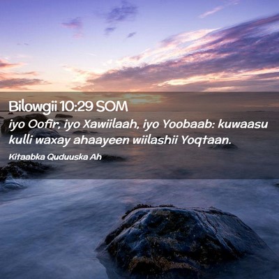Picture 02 - Bilowgii 10:29 SOM - iyo Oofir, iyo Xawiilaah, iyo Yoobaab: kuwaasu - Bible Verse Picture