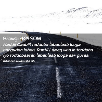 Picture 02 - Bilowgii 4:24 SOM - Haddii Qaabiil toddoba labanlaab looga aargudan - Bible Verse Picture