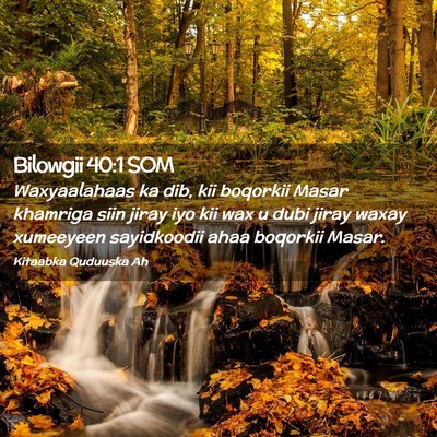 Picture 02 - Bilowgii 40:1 SOM - Waxyaalahaas ka dib, kii boqorkii Masar khamriga - Bible Verse Picture