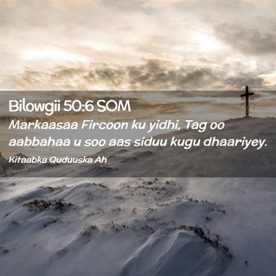 Picture 02 - Bilowgii 50:6 SOM - Markaasaa Fircoon ku yidhi, Tag oo aabbahaa u soo - Bible Verse Picture