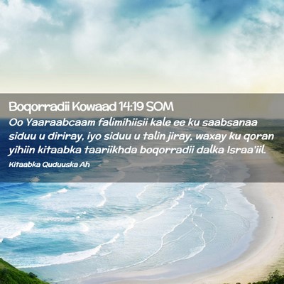 Picture 02 - Boqorradii Kowaad 14:19 SOM - Oo Yaaraabcaam falimihiisii kale ee ku saabsanaa - Bible Verse Picture