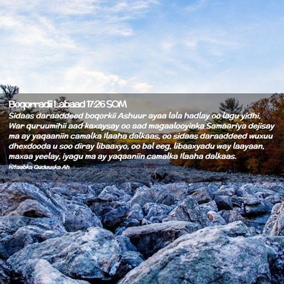 Picture 02 - Boqorradii Labaad 17:26 SOM - Sidaas daraaddeed boqorkii Ashuur ayaa lala - Bible Verse Picture