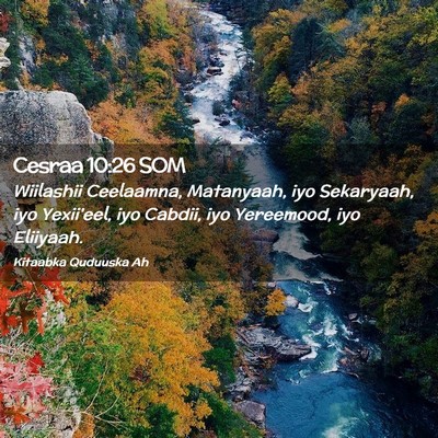 Picture 02 - Cesraa 10:26 SOM - Wiilashii Ceelaamna, Matanyaah, iyo Sekaryaah, - Bible Verse Picture
