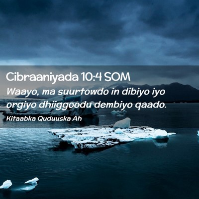 Picture 02 - Cibraaniyada 10:4 SOM - Waayo, ma suurtowdo in dibiyo iyo orgiyo - Bible Verse Picture