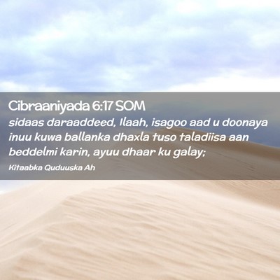 Picture 02 - Cibraaniyada 6:17 SOM - sidaas daraaddeed, Ilaah, isagoo aad u doonaya - Bible Verse Picture