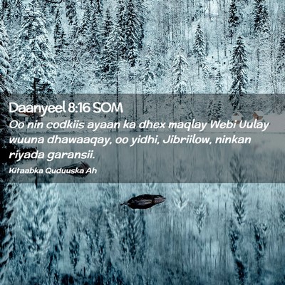 Picture 02 - Daanyeel 8:16 SOM - Oo nin codkiis ayaan ka dhex maqlay Webi Uulay - Bible Verse Picture