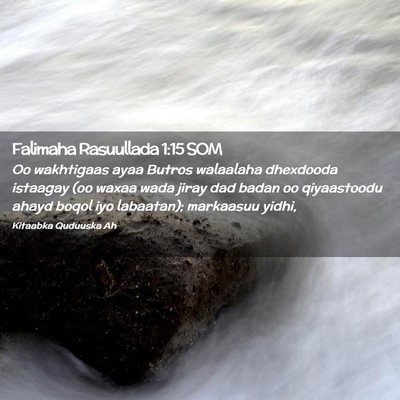 Picture 02 - Falimaha Rasuullada 1:15 SOM - Oo wakhtigaas ayaa Butros walaalaha dhexdooda - Bible Verse Picture