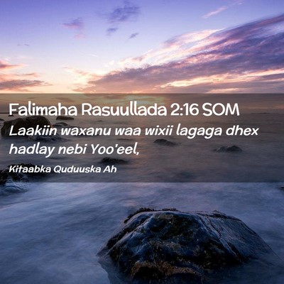 Picture 02 - Falimaha Rasuullada 2:16 SOM - Laakiin waxanu waa wixii lagaga dhex hadlay nebi - Bible Verse Picture