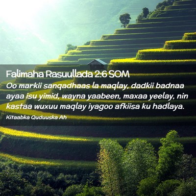 Picture 02 - Falimaha Rasuullada 2:6 SOM - Oo markii sanqadhaas la maqlay, dadkii badnaa - Bible Verse Picture