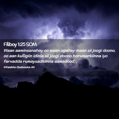 Picture 02 - Filiboy 1:25 SOM - Waan aaminsanahay oo waan ogahay inaan sii joogi - Bible Verse Picture