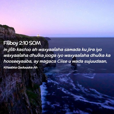 Picture 02 - Filiboy 2:10 SOM - in jilib kastoo ah waxyaalaha samada ku jira iyo - Bible Verse Picture