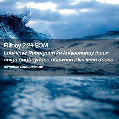 Picture 02 - Filiboy 2:24 SOM - Laakiinse Rabbigaan ku kalsoonahay inaan aniga - Bible Verse Picture