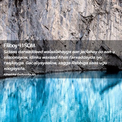 Picture 02 - Filiboy 4:1 SOM - Sidaas daraaddeed walaalahayga aan jeclahay oo - Bible Verse Picture
