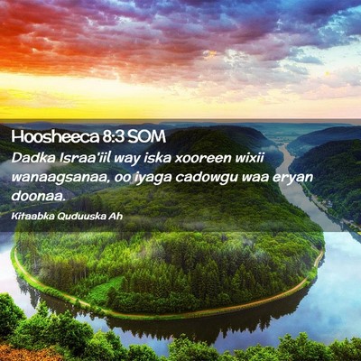 Picture 02 - Hoosheeca 8:3 SOM - Dadka Israa'iil way iska xooreen wixii - Bible Verse Picture