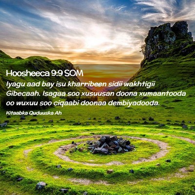 Picture 02 - Hoosheeca 9:9 SOM - Iyagu aad bay isu kharribeen sidii wakhtigii - Bible Verse Picture