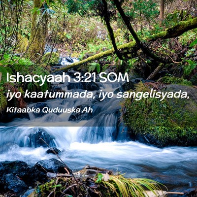 Picture 02 - Ishacyaah 3:21 SOM - iyo kaatummada, iyo - Bible Verse Picture