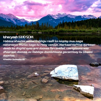 Picture 02 - Ishacyaah 53:10 SOM - Habase ahaatee waxaa Rabbigu raalli ka noqday - Bible Verse Picture