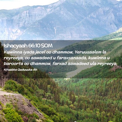 Picture 02 - Ishacyaah 66:10 SOM - Kuwiinna iyada jecel oo dhammow, Yeruusaalem la - Bible Verse Picture