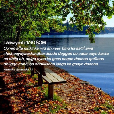 Picture 02 - Laawiyiintii 17:10 SOM - Oo nin alla ninkii ka mid ah reer binu Israa'iil - Bible Verse Picture