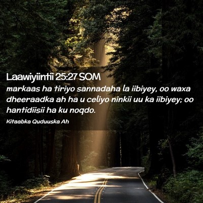 Picture 02 - Laawiyiintii 25:27 SOM - markaas ha tiriyo sannadaha la iibiyey, oo waxa - Bible Verse Picture