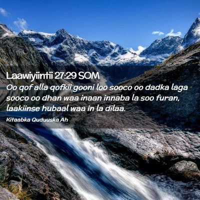 Picture 02 - Laawiyiintii 27:29 SOM - Oo qof alla qofkii gooni loo sooco oo dadka laga - Bible Verse Picture