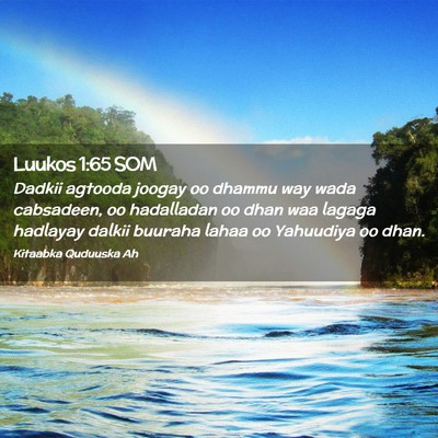 Picture 02 - Luukos 1:65 SOM - Dadkii agtooda joogay oo dhammu way wada - Bible Verse Picture