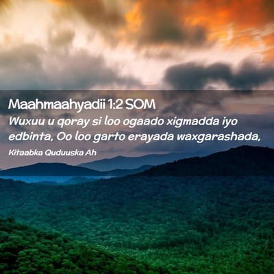 Picture 02 - Maahmaahyadii 1:2 SOM - Wuxuu u qoray si loo ogaado xigmadda iyo edbinta, - Bible Verse Picture