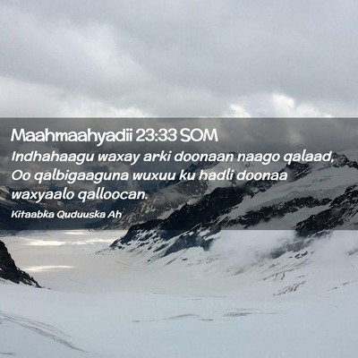 Picture 02 - Maahmaahyadii 23:33 SOM - Indhahaagu waxay arki doonaan naago qalaad, Oo - Bible Verse Picture