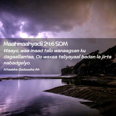 Picture 02 - Maahmaahyadii 24:6 SOM - Waayo, waa inaad talo wanaagsan ku dagaallantaa, - Bible Verse Picture