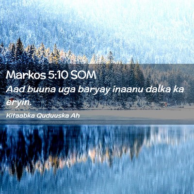 Picture 02 - Markos 5:10 SOM - Aad buuna uga baryay inaanu dalka ka - Bible Verse Picture