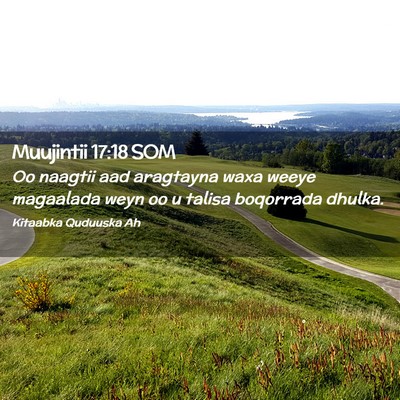 Picture 02 - Muujintii 17:18 SOM - Oo naagtii aad aragtayna waxa weeye magaalada - Bible Verse Picture