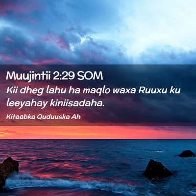 Picture 02 - Muujintii 2:29 SOM - Kii dheg lahu ha maqlo waxa Ruuxu ku leeyahay - Bible Verse Picture