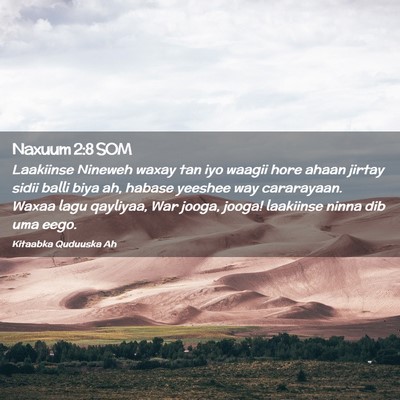 Picture 02 - Naxuum 2:8 SOM - Laakiinse Nineweh waxay tan iyo waagii hore ahaan - Bible Verse Picture