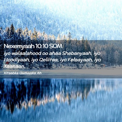 Picture 02 - Nexemyaah 10:10 SOM - iyo walaalahood oo ahaa Shebanyaah, iyo - Bible Verse Picture