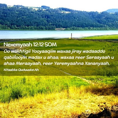 Picture 02 - Nexemyaah 12:12 SOM - Oo wakhtigii Yooyaaqiim waxaa jiray wadaaddo - Bible Verse Picture