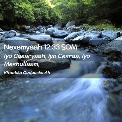 Picture 02 - Nexemyaah 12:33 SOM - iyo Casaryaah, iyo Cesraa, iyo - Bible Verse Picture