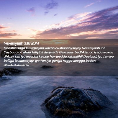 Picture 02 - Nexemyaah 3:16 SOM - Meeshii isaga ku xigtayna waxaa cusboonaysiiyey - Bible Verse Picture