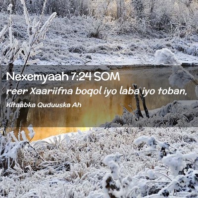 Picture 02 - Nexemyaah 7:24 SOM - reer Xaariifna boqol iyo laba iyo - Bible Verse Picture