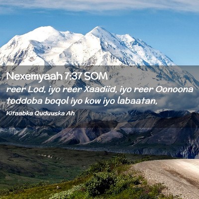 Picture 02 - Nexemyaah 7:37 SOM - reer Lod, iyo reer Xaadiid, iyo reer Oonoona - Bible Verse Picture