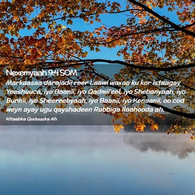 Picture 02 - Nexemyaah 9:4 SOM - Markaasaa darajadii reer Laawi waxaa ku kor - Bible Verse Picture