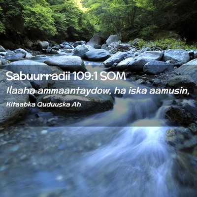 Picture 02 - Sabuurradii 109:1 SOM - Ilaaha ammaantaydow, ha iska - Bible Verse Picture