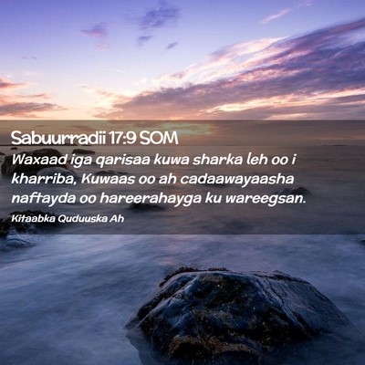 Picture 02 - Sabuurradii 17:9 SOM - Waxaad iga qarisaa kuwa sharka leh oo i kharriba, - Bible Verse Picture