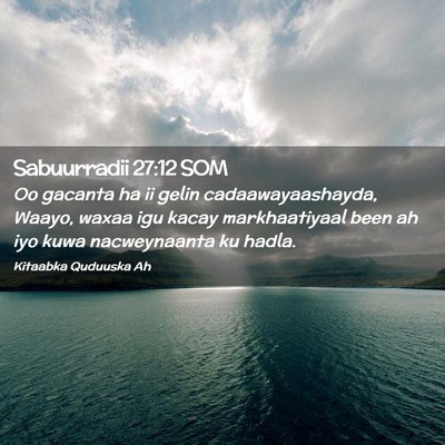 Picture 02 - Sabuurradii 27:12 SOM - Oo gacanta ha ii gelin cadaawayaashayda, Waayo, - Bible Verse Picture